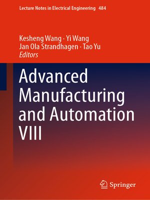 cover image of Advanced Manufacturing and Automation VIII